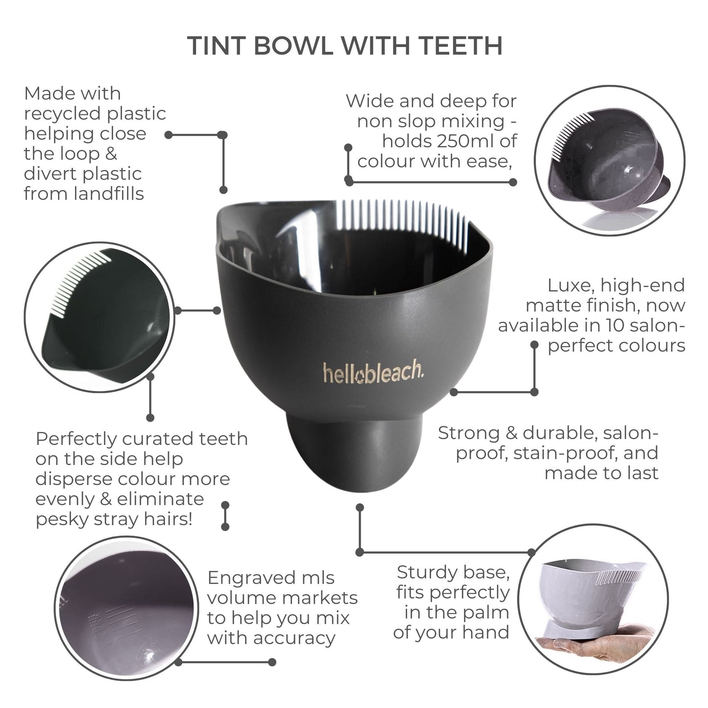 Deep Tint Bowl With Teeth